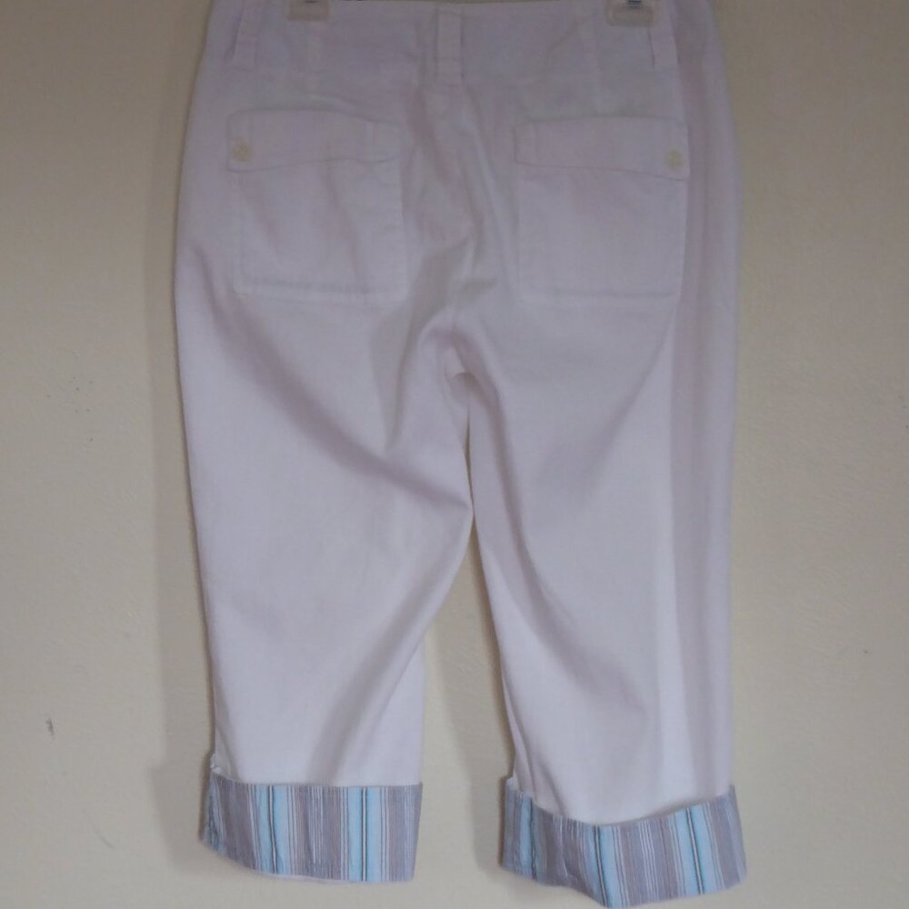 Capri Pants with Colorful Cuff by Dockers